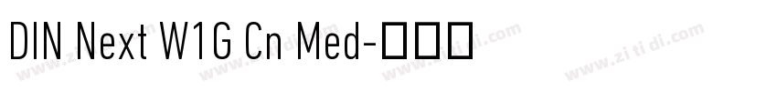 DIN Next W1G Cn Med字体转换 DIN Next W1G Cn Med字体转换